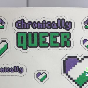 Queer Pride - Chronically Queer - Mini Sticker Sheet