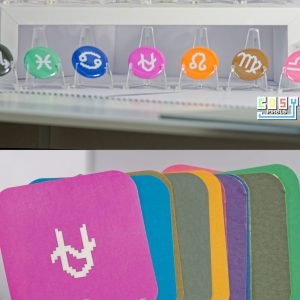 Zodiac Signs - Mega Bundle - 13pcs Stickers, 13pcs Badges